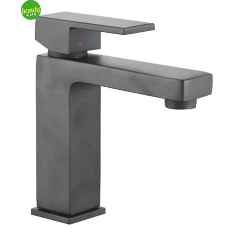 Rubinetto Miscelatore Monocomando Nero Opaco Per Lavabo Serie Green