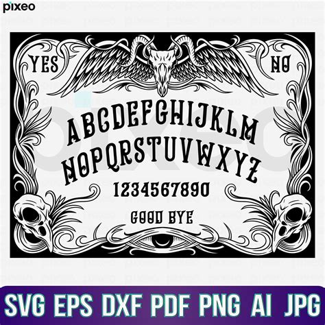 Ouija Board Svg Ouija Board Game Svg Dead Spirit Game Svg Etsy Uk