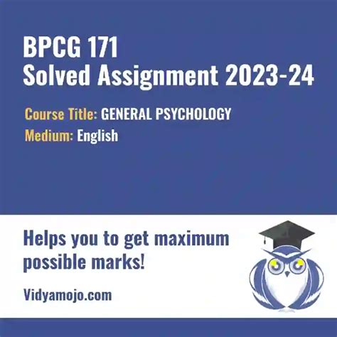 IGNOU BPCG 171 Solved Assignment 2023 24 English Medium PDF