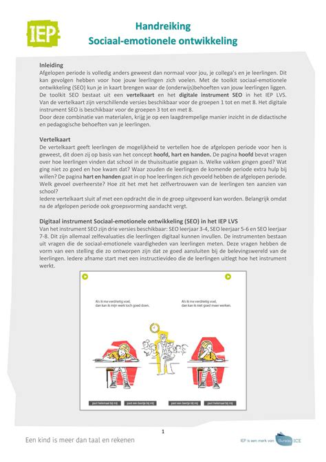 Handreiking Toolkit Seo Iep Leerlingvolgsysteem Basisonderwijs