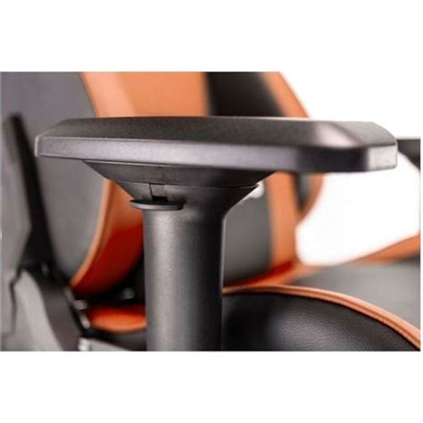 Cadeira gaming Talius Caiman Org Laranja Preto apoio para os pés