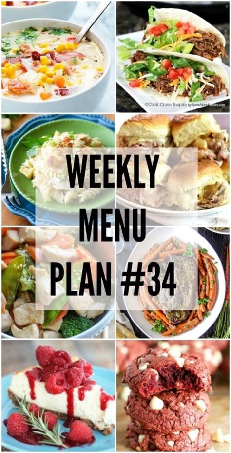 Weekly Menu Plan 34 The Girl Who Ate Everything Meals For The Week