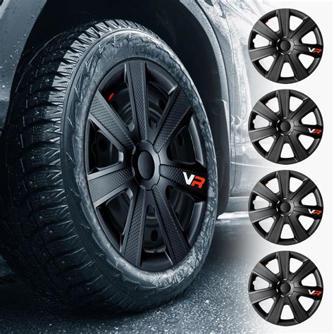 Amazon Matte Black Hubcaps Wheel Covers For Steel Wheels