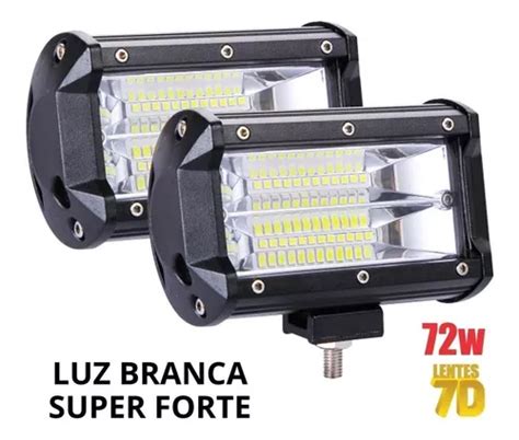 Kit Farol Milha Retangular Led W Jeep Off Road Trilha Frete Gr Tis