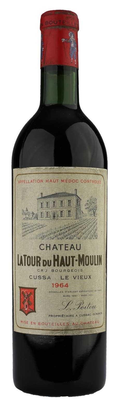 Haut Médoc Château LATOUR DU HAUT MOULIN 1964 Clos des Millésimes