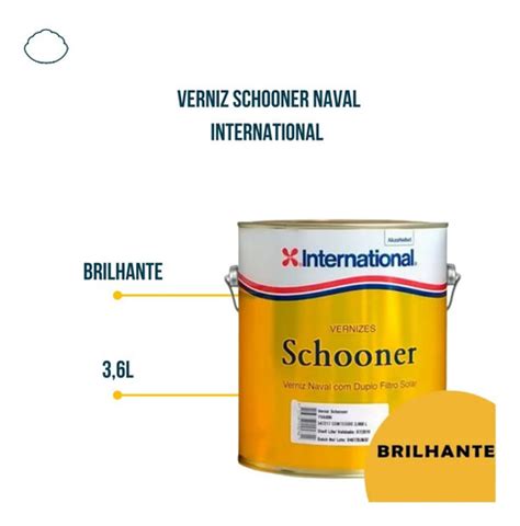 Verniz Schooner Naval International Brilhante 3 6l Frete grátis