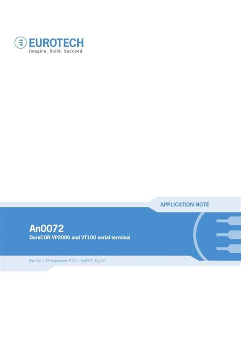 (PDF) DuraCOR VP2000 and VT100 serial terminal · DuraCOR to the free ...