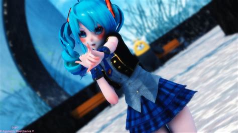 ♥ Mmd 4k ♥ Deep Blue Townへおいでよ • Miku ㉨ Youtube