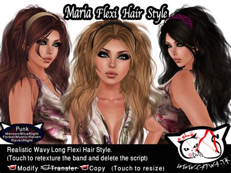 Second Life Marketplace Catwa Maria Hair Punk