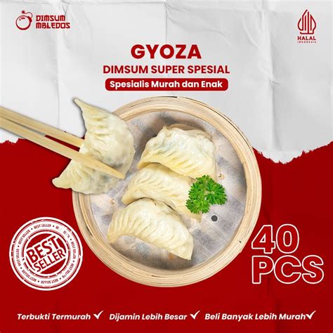 Jual Dimsum Gyoza Dumpling Kuotie Frozen Food Halal Mbledos Super