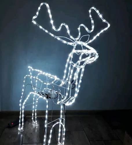 Reno Navideño Led 120 Cm Navidad Decoración Con Movimiento Cuotas sin