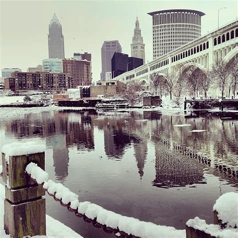 Photo Of The Day A Snow Capped Cleveland Scene And Heard Scenes