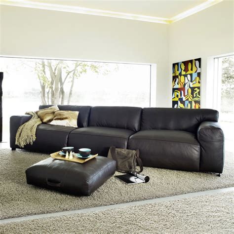 Contemporary Sofa ZEUS Furninova AB Modular Fabric Leather