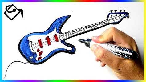 Comment Dessiner Une Guitare Electrique Etape Par Etape Youtube