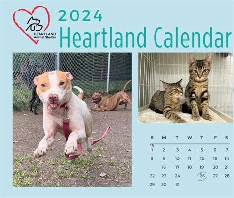 2024 Heartland Calendars - Heartland Animal Shelter