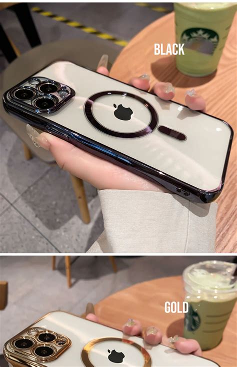 Funda Magn Tica De Silicona Suave Para Iphone Carcasa Transparente De