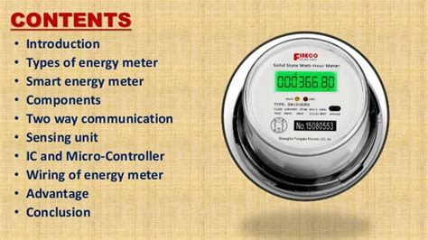 Seminar Presentation On Smart Energy Meter