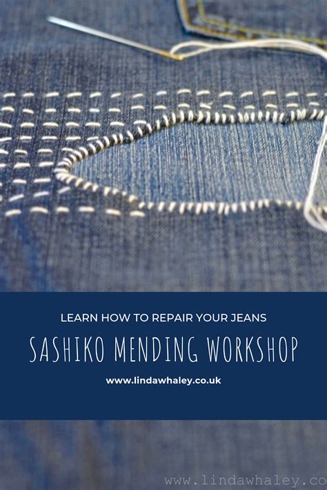 A Sashiko Visible Decorative Mending Morning Sashiko Embroidery