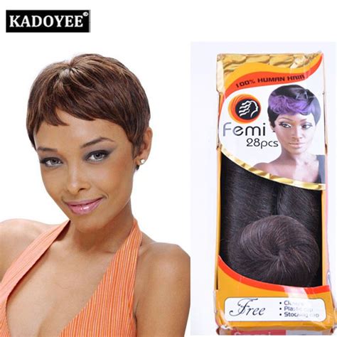 Femi Hair Collection One Pack Brazilian Short Hair Style Extension For