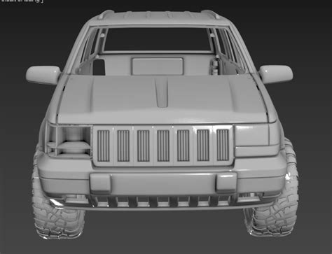 Stl File Jeep Grand Cherokee Zj Rc Body 313mm Wheelbase 🎨・3d Printer