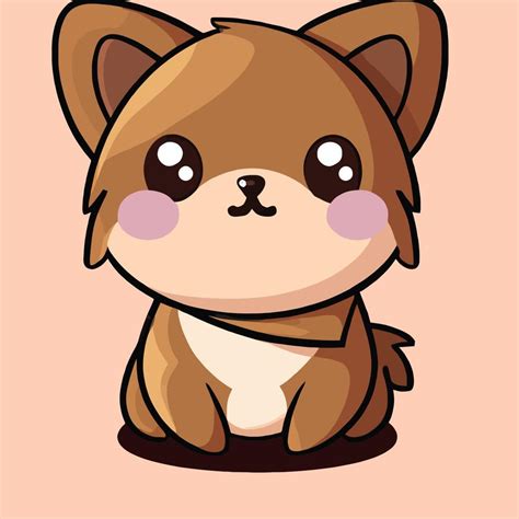 Ilustraci N De Perro Lindo Perro Kawaii Chibi Estilo De Dibujo