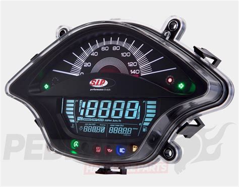 Sip Black Speedo Meter Vespa Primavera Sprint Pedparts Uk