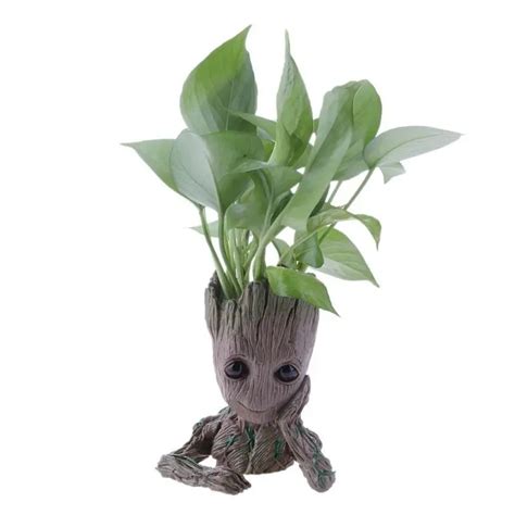 Baby Groot Flowerpot Flower Pot Planter Action Figures Tree Man Cute