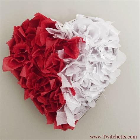 Upcycled Tissue Paper Heart | Fun Family Crafts