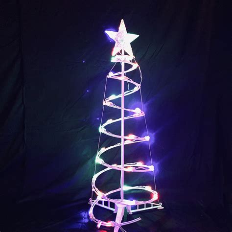 Indoor Holiday Decoration Multi Color 3ft 4ft 6ft Led Spiral Christmas Tree Light China