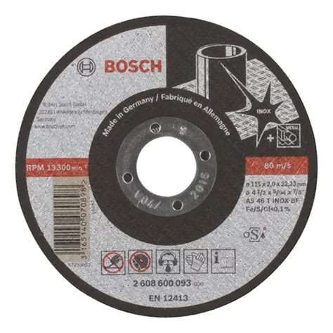 Disco De Corte Bosch Expert For Inox 115x2 0mm Centro Recto MercadoLibre