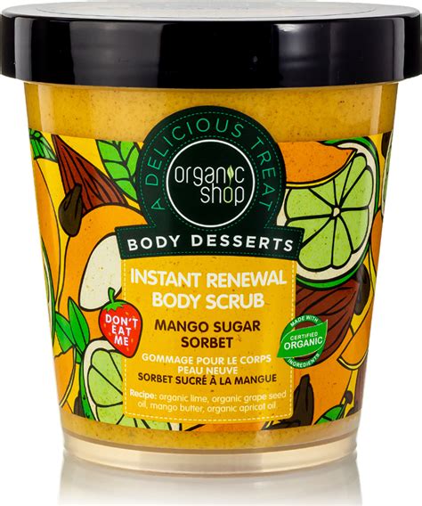 Organic Shop Organic Shop Body Desserts Mango Sugar Sorbet Instant