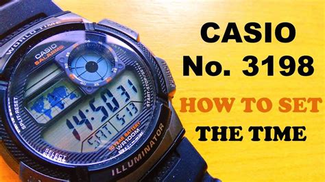 How To Set The Digital Time On The Casio 3198 3299 Watch Easy Stuff