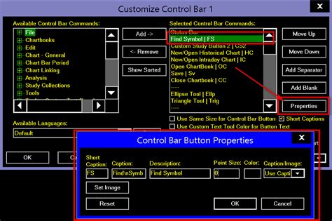 control bar sierra chart