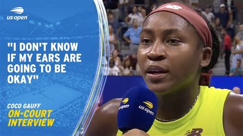 Coco Gauff On Court Interview 2023 US Open Semifinal YouTube