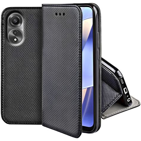 Etui Oppo A78 5G Oppo A58 5G SZKŁO Case Smart Magnet z Klapką