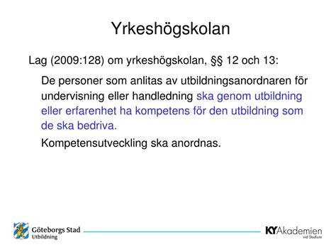 Ppt Fra Ky Utdanninger Til Yrkeh Gskolan I Sverige Powerpoint