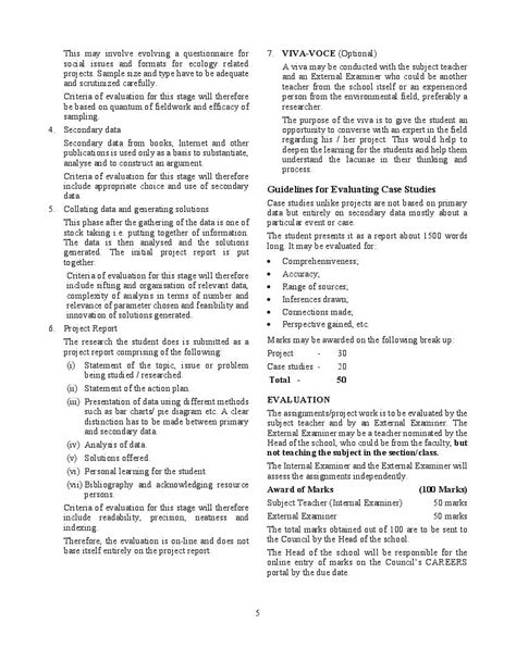 Icse Environmental Applications Syllabus 2023 For Class 9 Class 10