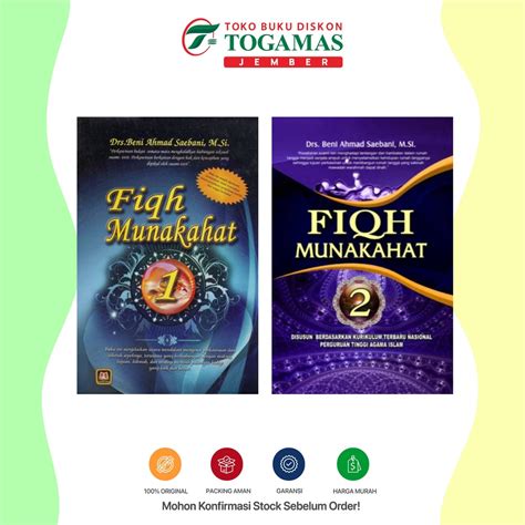 Jual Buku Fiqh Munakahat Jilid 1 2 BENI AHMAD SAEBANI Shopee