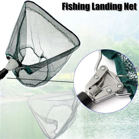 Retractable Telescoping Aluminum Alloy Fishing Pole Foldable Landing