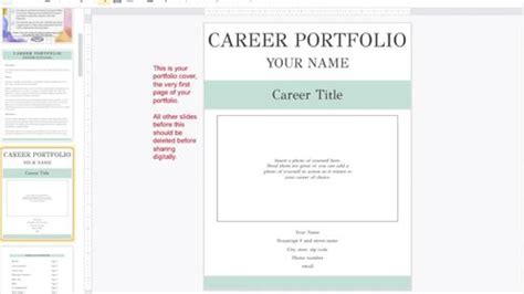 Professional Career Portfolio Templates {Editable, Printable, and Digital}