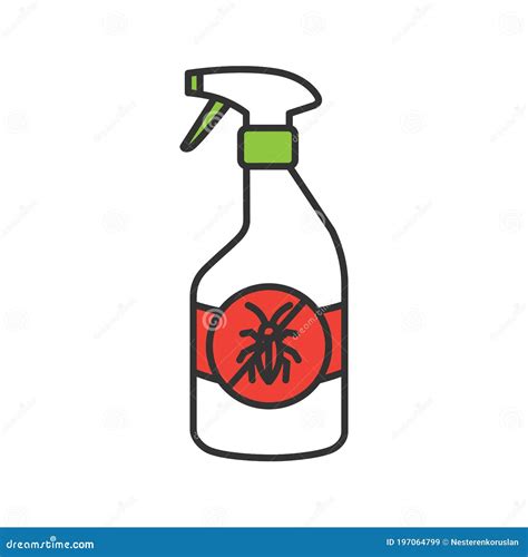 Insects Repellent Color Icon Stock Vector Illustration Of Filled