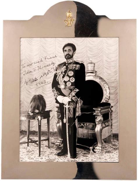 Photograph Of Emperor Haile Selassie Of Ethiopia All Artifacts The