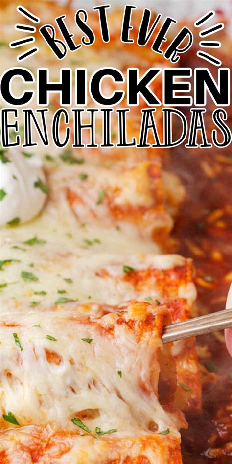 Cheesy Baked Chicken Enchiladas Recipe Cheesy Chicken Enchiladas