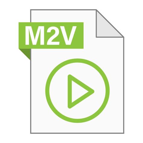 Premium Vector Modern Flat Design Of M2v File Icon For Web