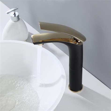 Adolf Minimalist Single Handle One-Hole Solid Brass Bathroom Vessel ...