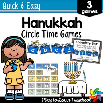 Hanukkah Games for Preschoolers - Play to Learn Preschool