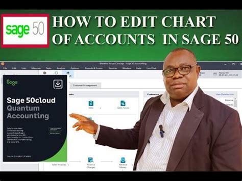 HOW TO EDIT CHART OF ACCOUNTS IN SAGE 50 YouTube