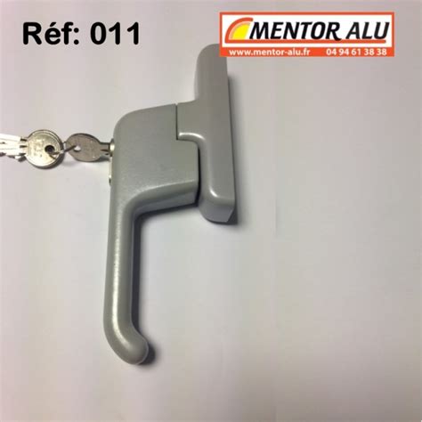 MENTOR Alu PVC Stores Poignée crémone à clé pour porte et