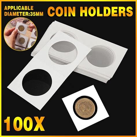 pcs cardboard   coin holders mm suit    au stock