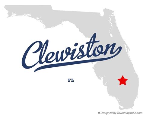 Map of Clewiston, FL, Florida